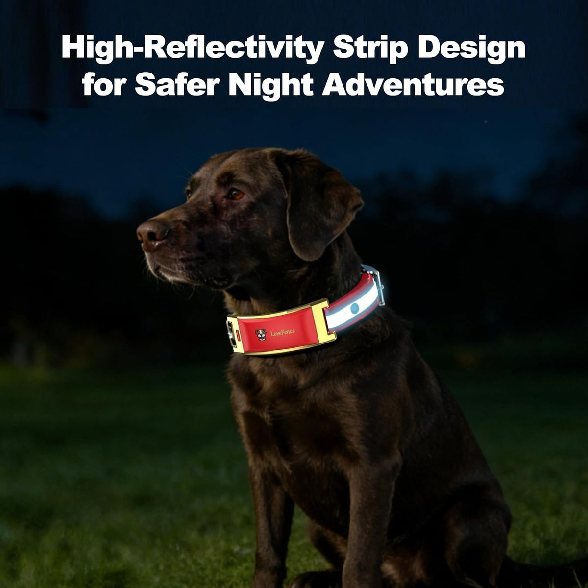 Wireless Electric GPS Dog Collar Fence for Medium/Large Dog: No Subscription Upgrade Pet Shock Barrier Containment System Yard Outdoor Perimeter,Stubborn Dog Train Bluetooth Collar for Dog Parent Red